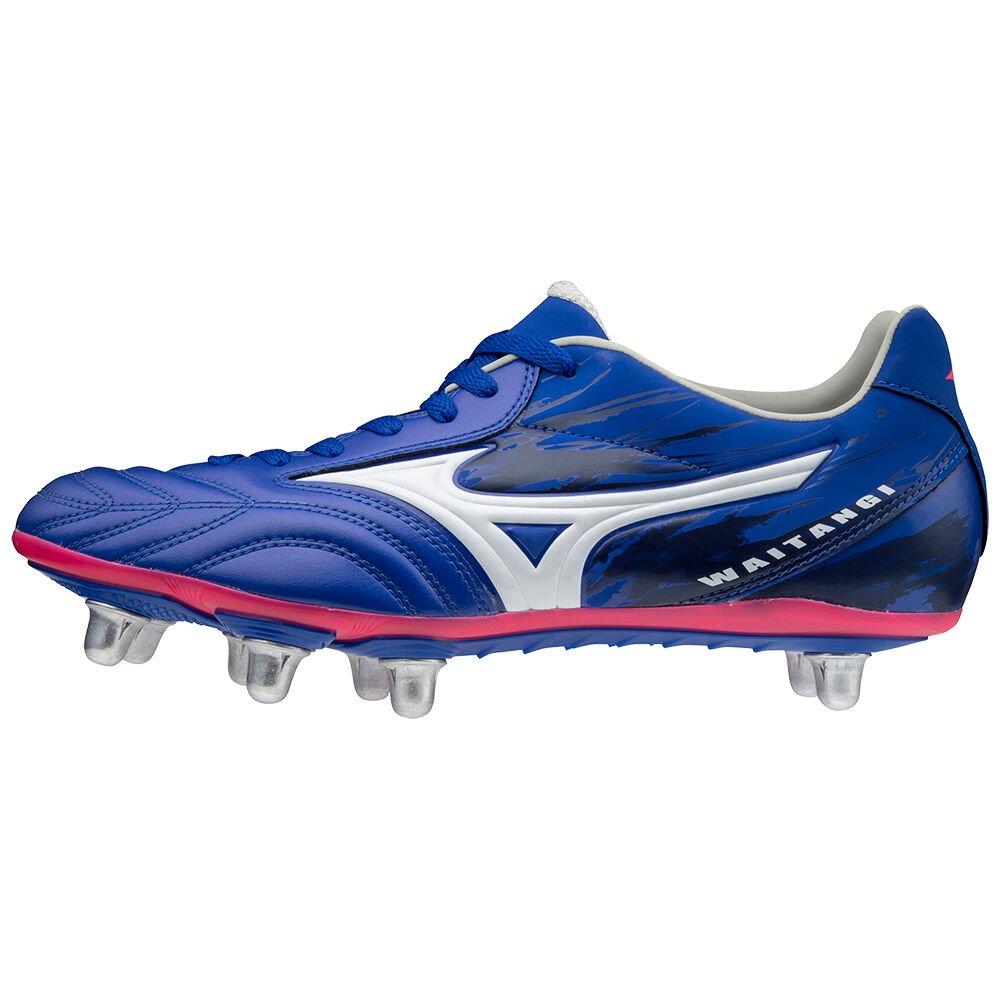 Mizuno Men's Rugby Shoes Blue/White Waitangi PS Shoes - R1GA206025